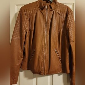 Guess Faux Leather Women's XL Moto Jacket